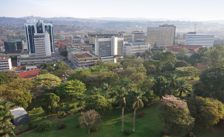 View of the city of Kampala